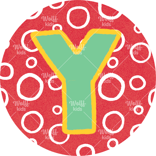 Einzelner Magnet: Y rot, 4cm
